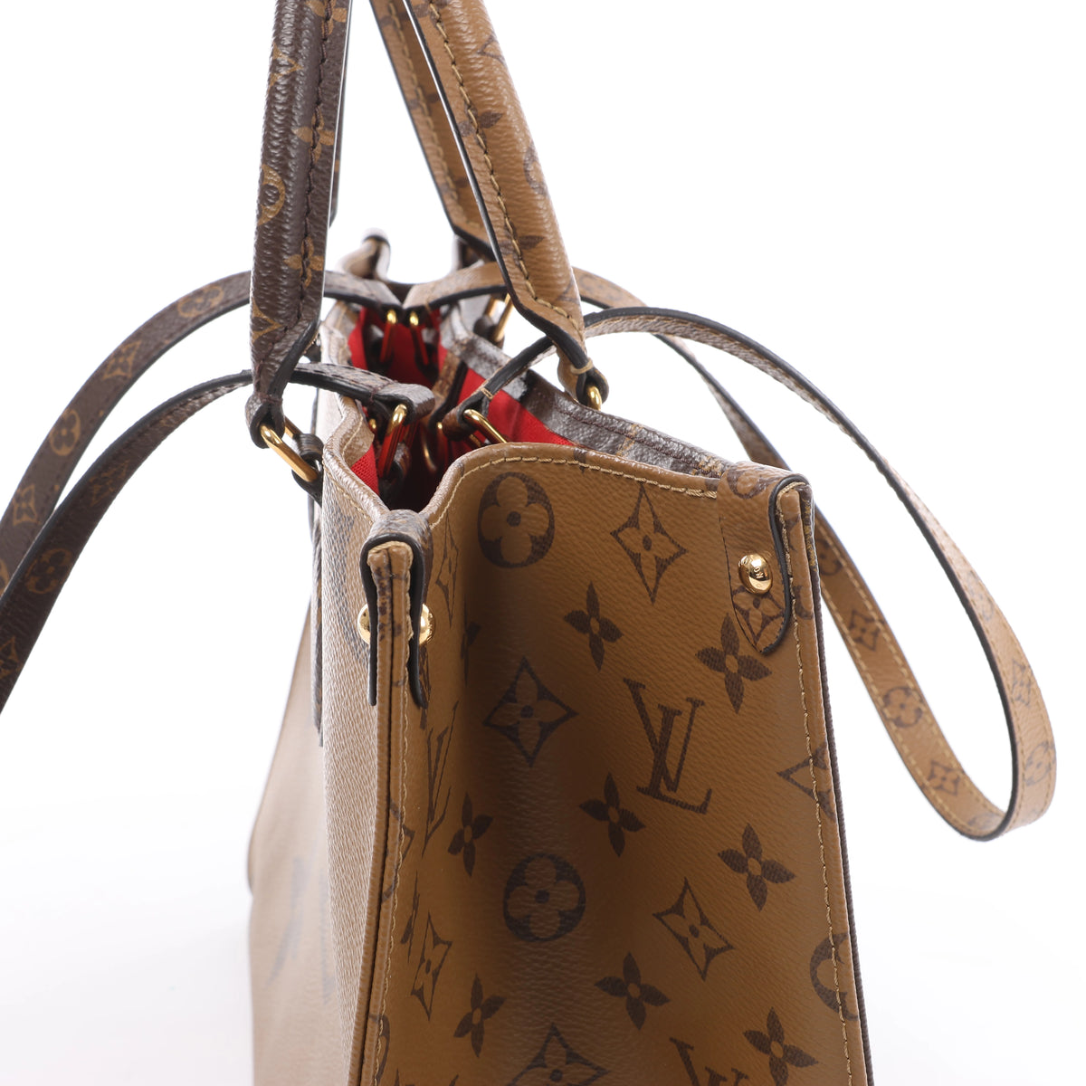 Louis Vuitton Giant Monogram Reverse On the Go MM en marrón M45321