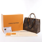 Louis Vuitton OnTheGo MM Giant Monogram Reverse 2Way Handbag in Brown M45321
