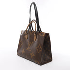 Louis Vuitton OnTheGo MM Giant Monogram Reverse 2Way Handbag in Brown M45321