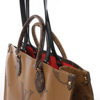 Louis Vuitton OnTheGo MM Giant Monogram Reverse 2Way Handbag in Brown M45321