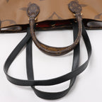 Louis Vuitton OnTheGo MM Giant Monogram Reverse 2Way Handbag in Brown M45321