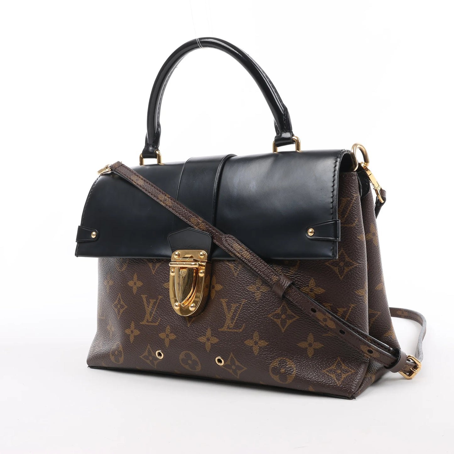 Sac à main Louis Vuitton en toile Monogram, une poignée, rabat, MM, 2 voies, M43125