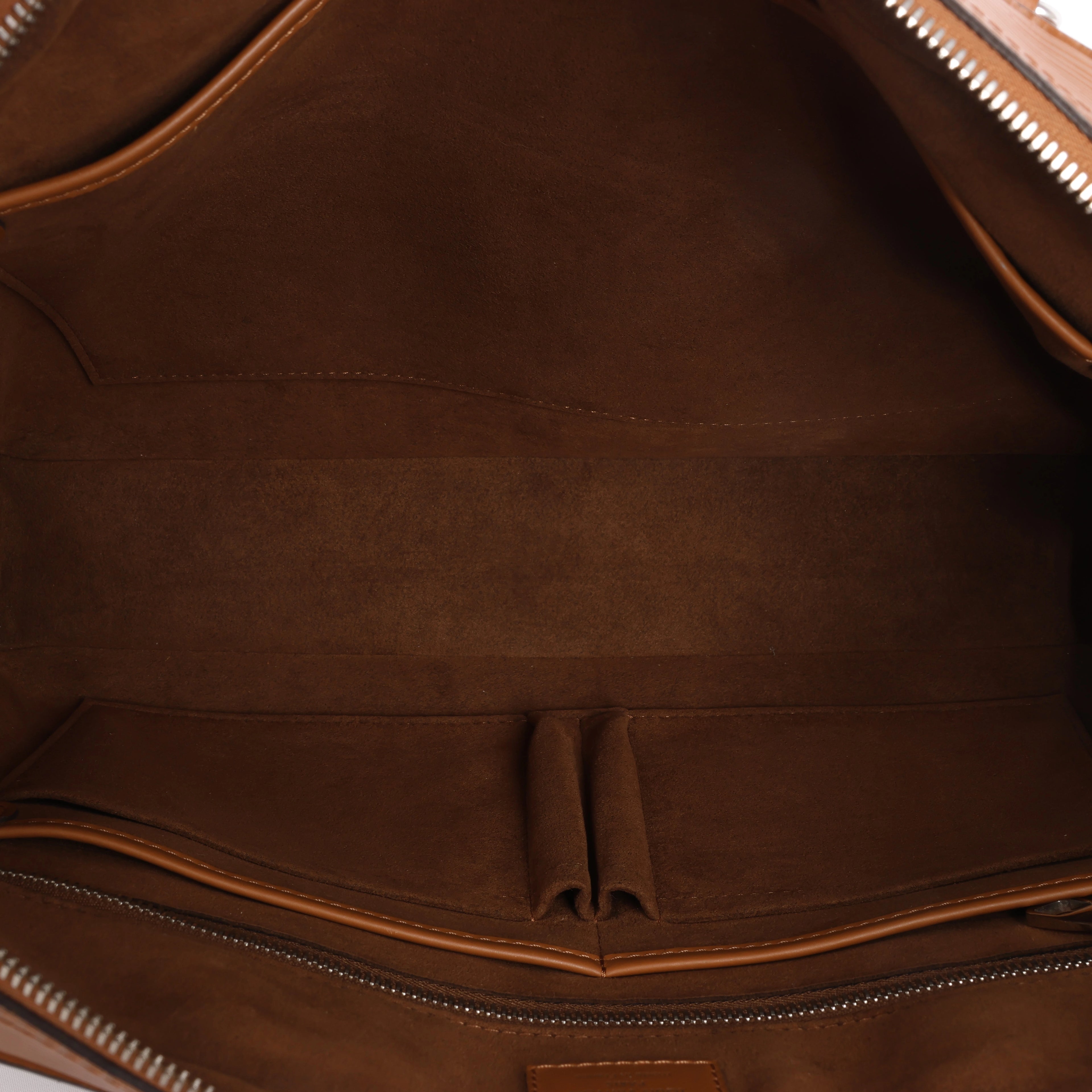 Bolso de mano Louis Vuitton Porte Documents Jules de piel Epi en negro M50163