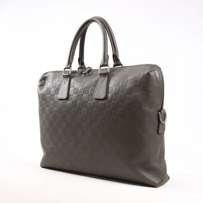 Louis Vuitton Damier Infini Porte-Documents Jour Handbag in Khaki