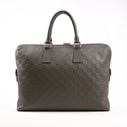 Louis Vuitton Damier Infini Porte-Documents Jour Handbag in Khaki