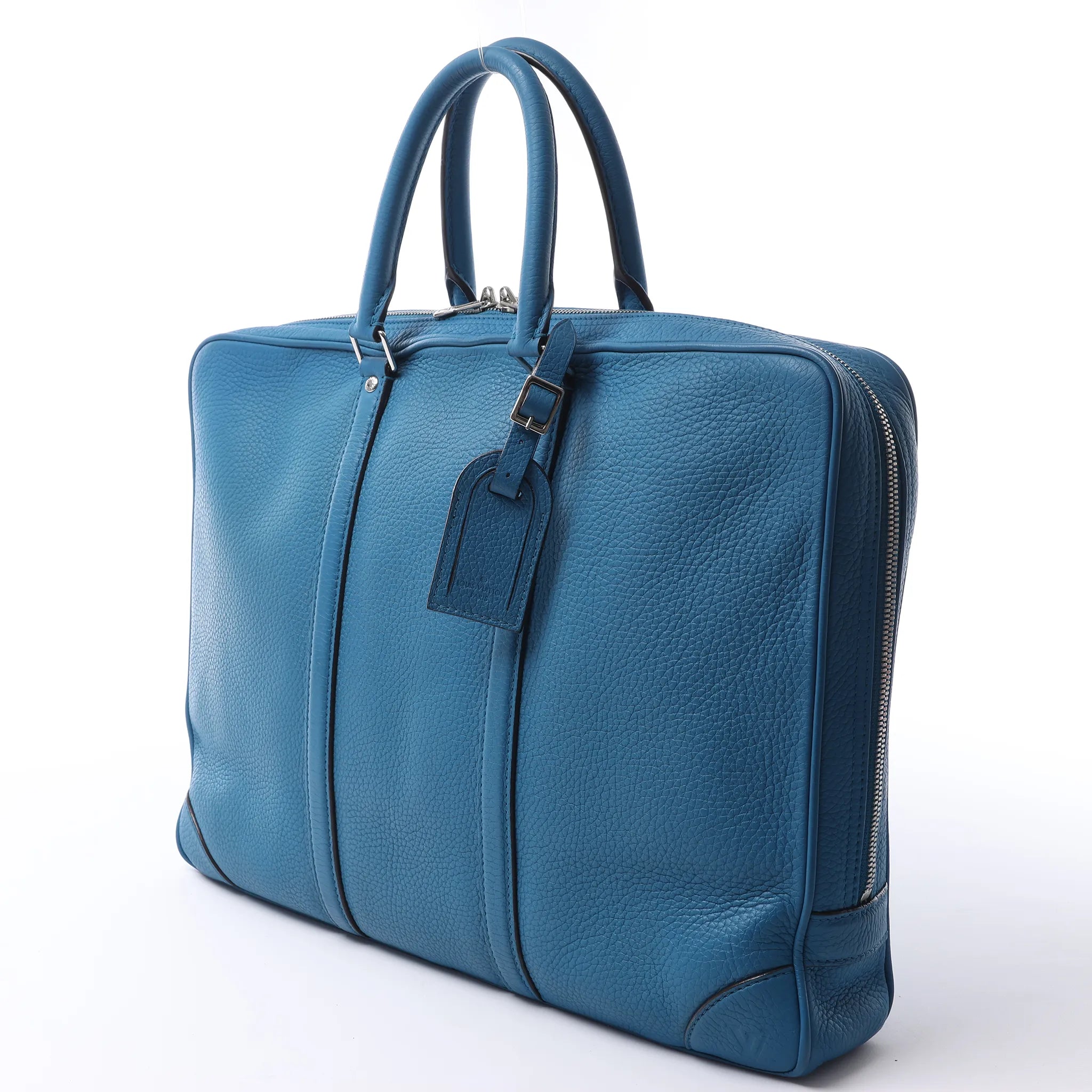 Louis Vuitton Porte Documents Voyages Cuir Taurillon Handbag in Blue M56000