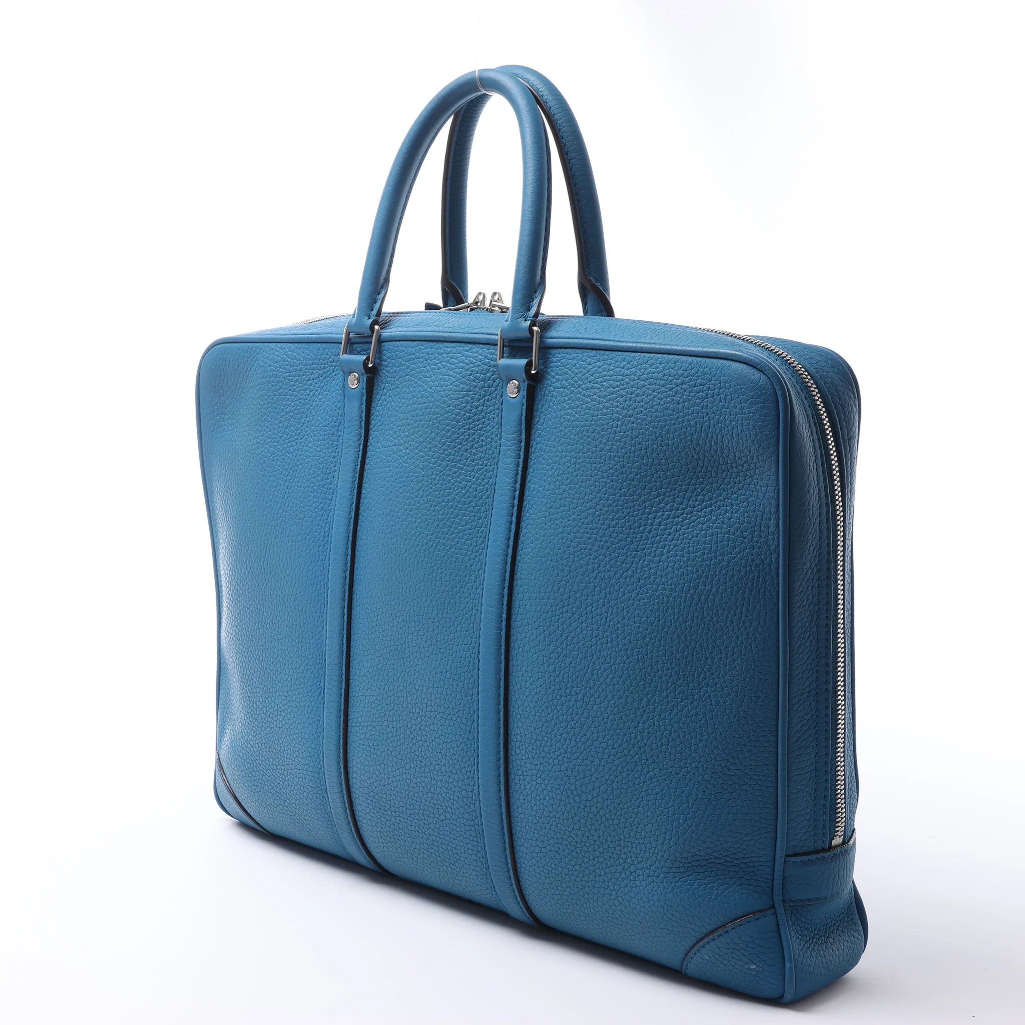 Louis Vuitton Porte Documents Voyages Cuir Taurillon Handbag in Blue M56000