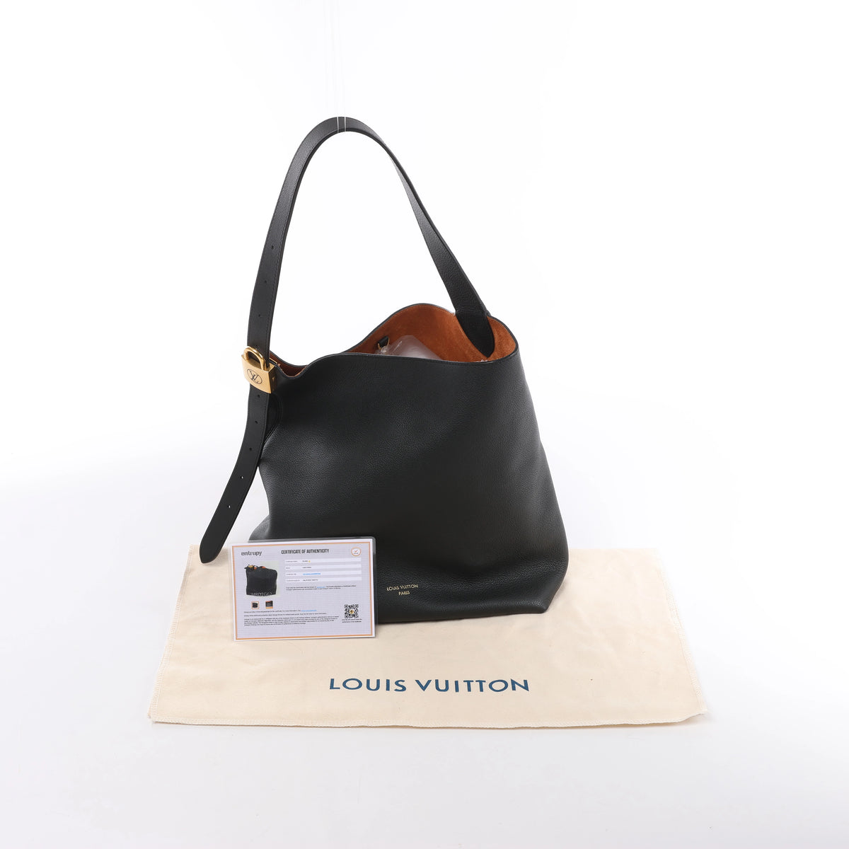 Louis Vuitton Lowkey Hobo MM Shoulder Bag in Black M24856