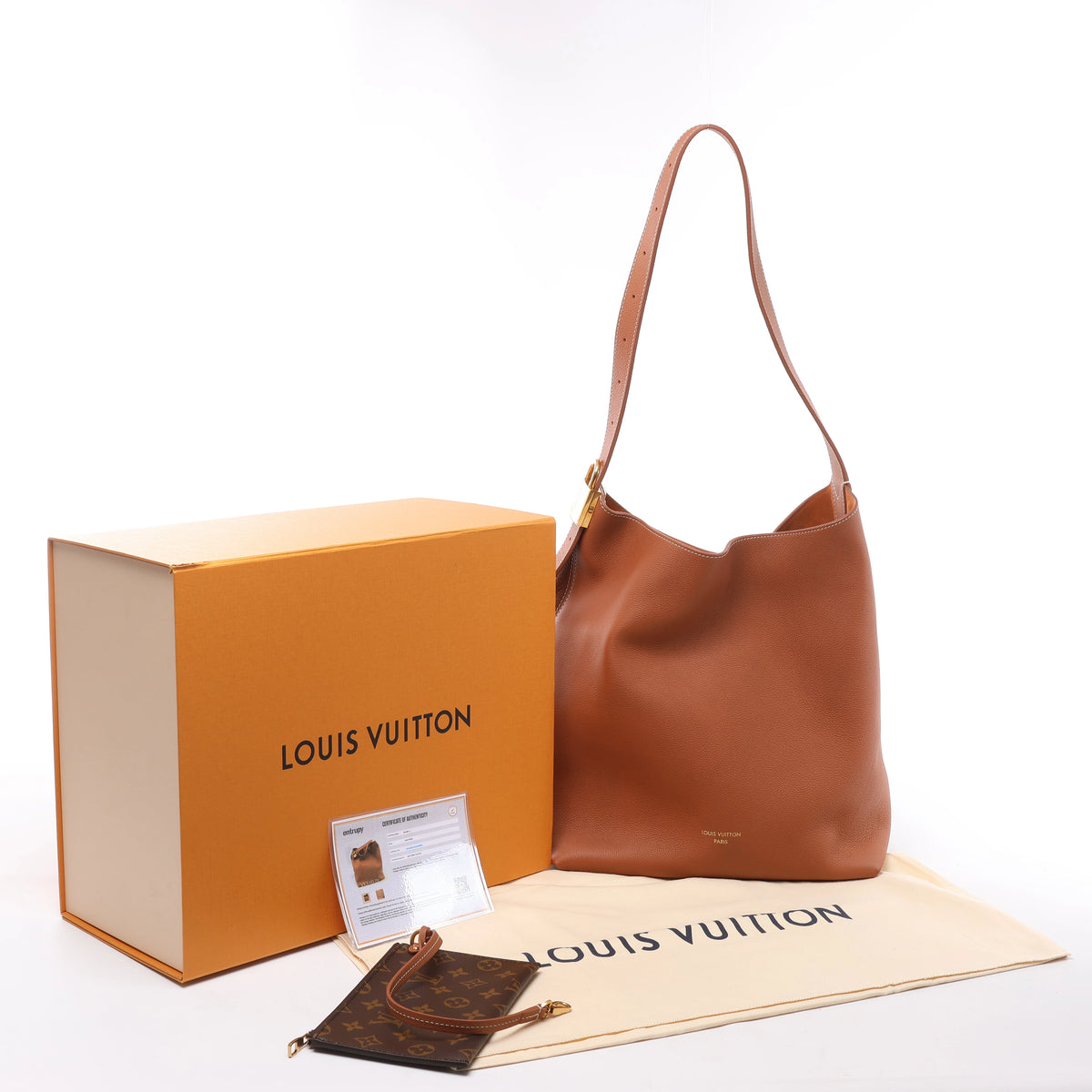 Louis Vuitton Padlock Lowkey Hobo MM Shoulder Bag in Brown M24974