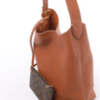 Louis Vuitton Padlock Lowkey Hobo MM Shoulder Bag in Brown M24974