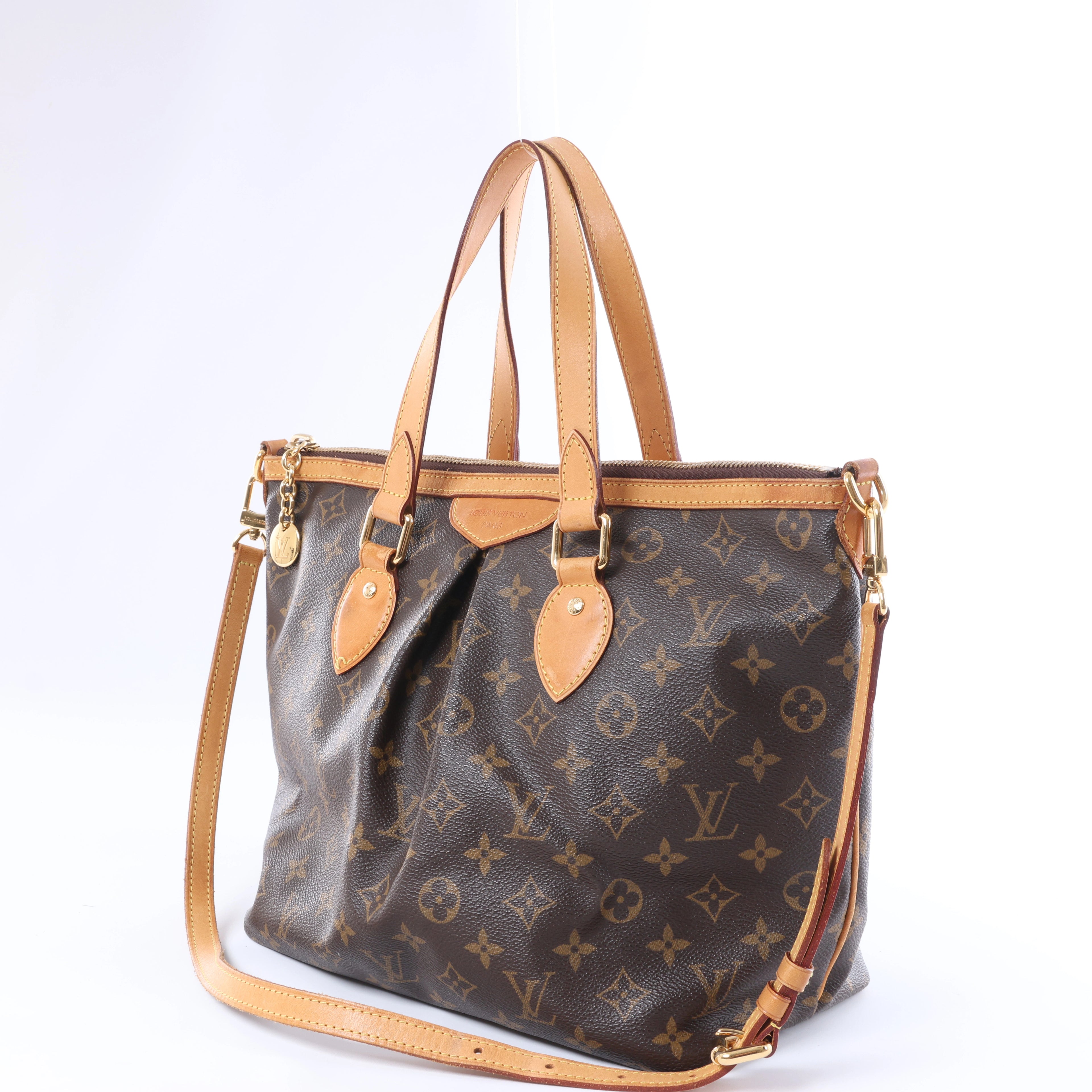 Louis Vuitton Palermo PM Monogram Bolso de mano 2 vías en Marrón M40145