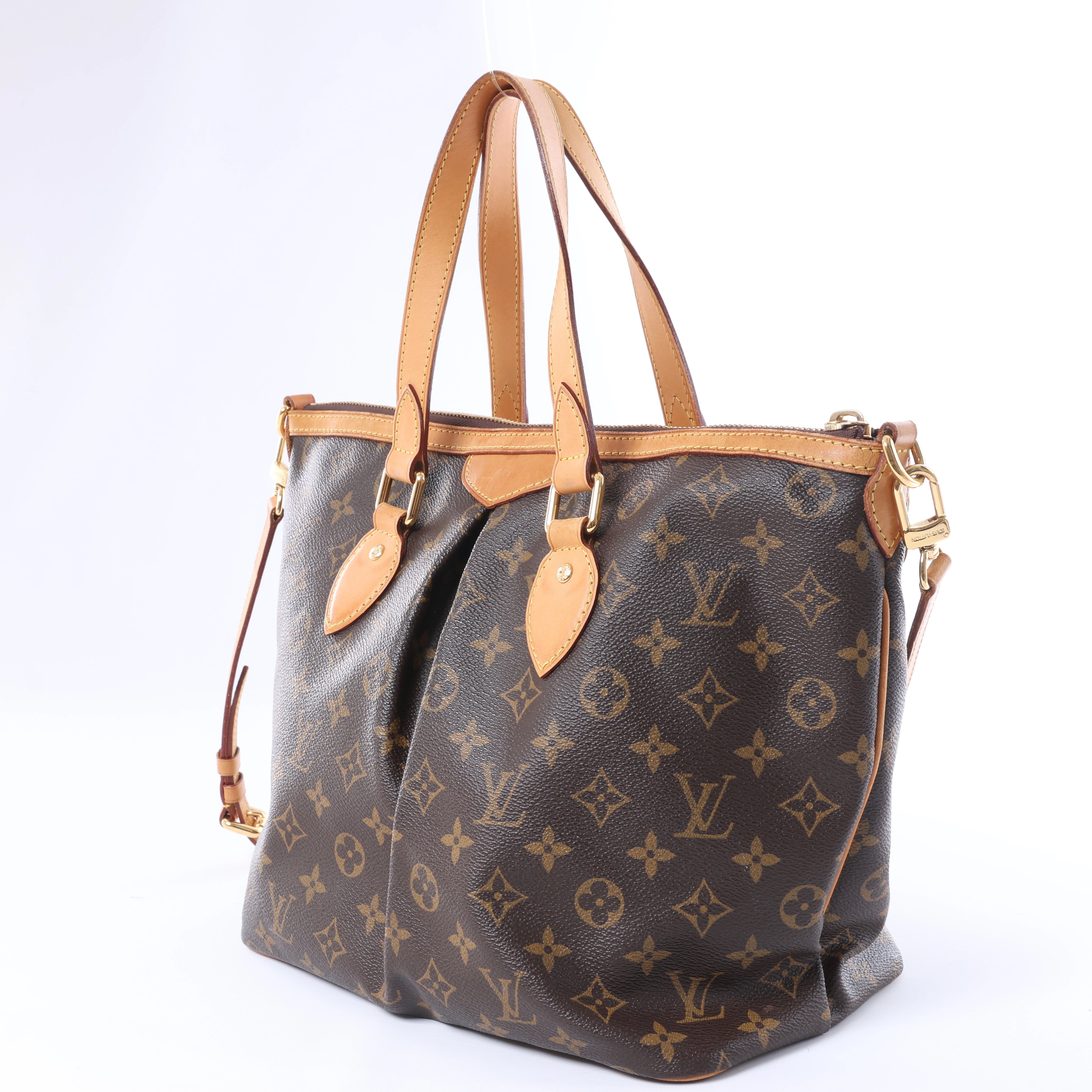 Louis Vuitton Palermo PM Monogram Bolso de mano 2 vías en Marrón M40145