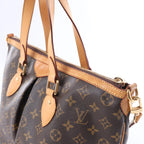 Louis Vuitton Palermo PM Monogram Bolso de mano 2 vías en Marrón M40145