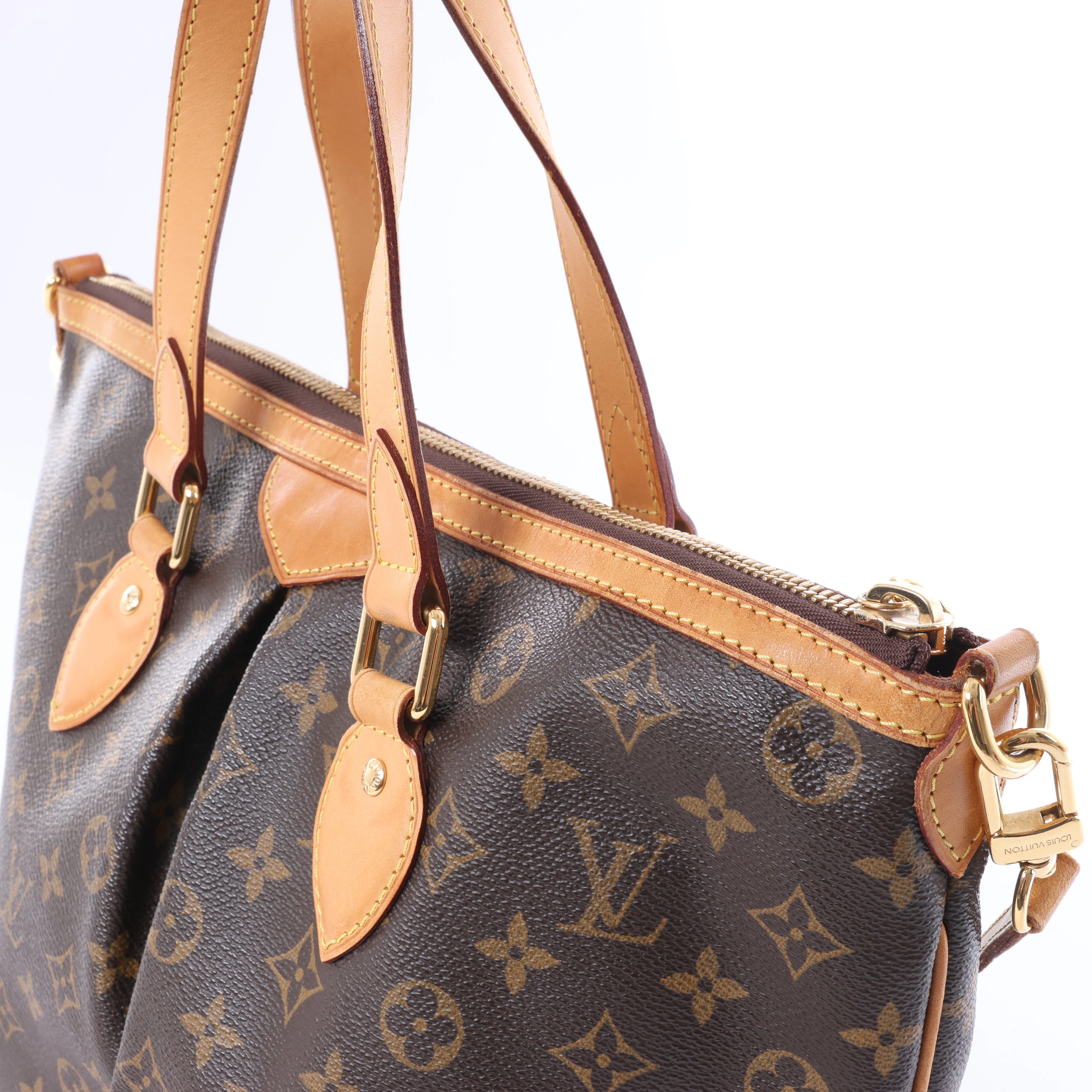Louis Vuitton Palermo PM Monogram Bolso de mano 2 vías en Marrón M40145