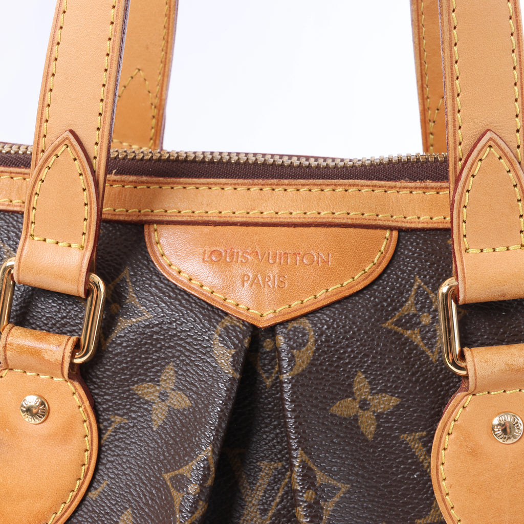 Louis Vuitton Palermo PM Monogram Bolso de mano 2 vías en Marrón M40145