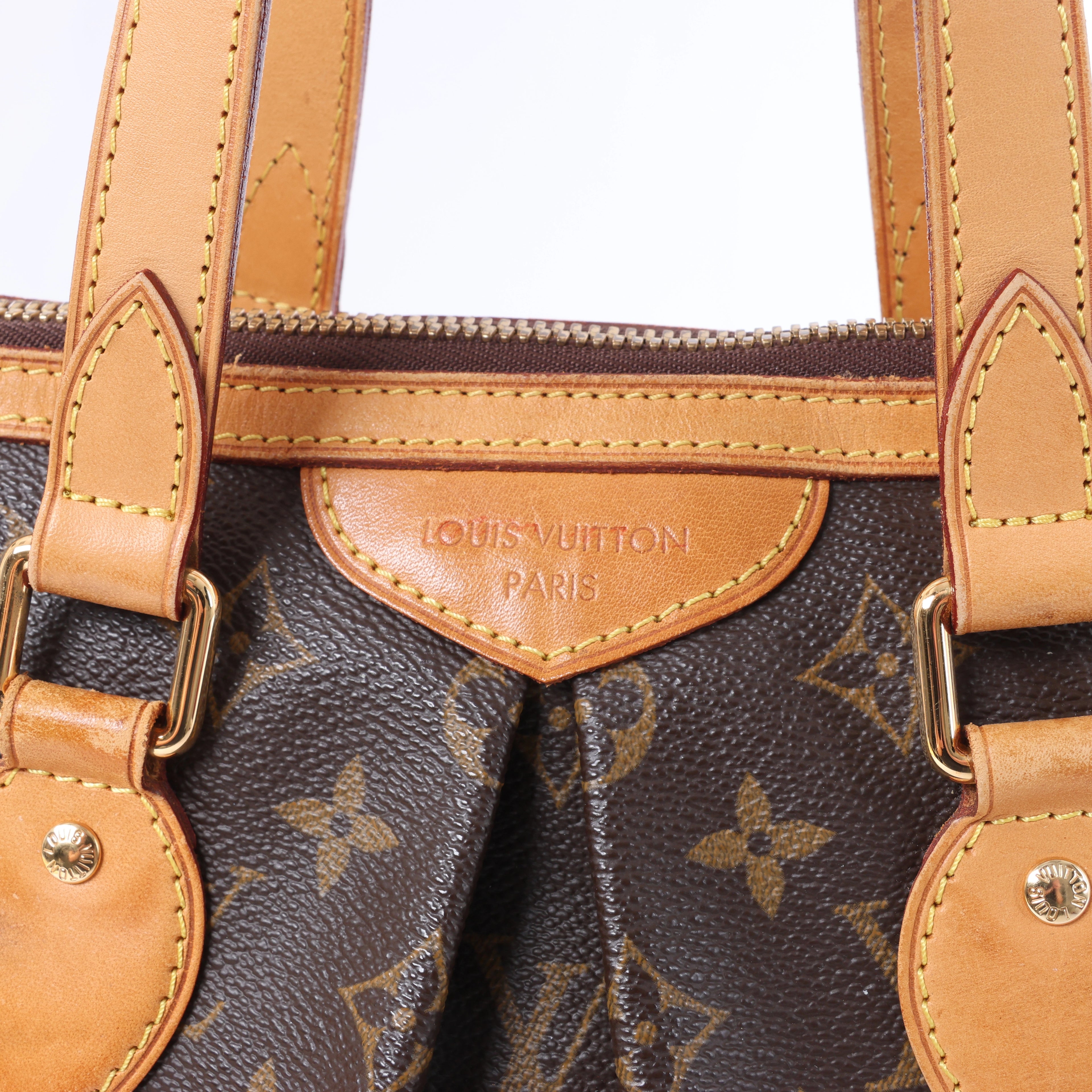 Louis Vuitton Palermo PM Monogram Bolso de mano 2 vías en Marrón M40145