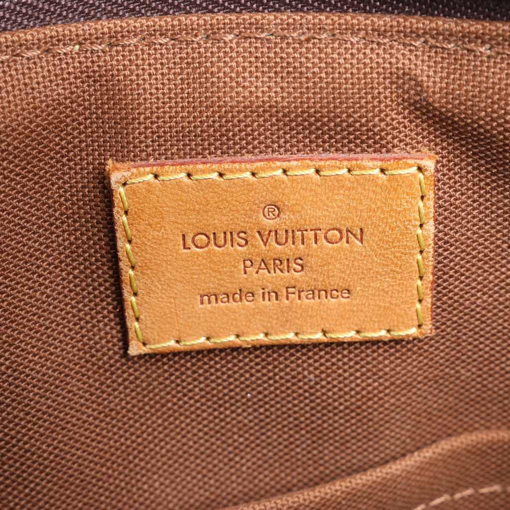Louis Vuitton Palermo PM Monogram Bolso de mano 2 vías en Marrón M40145