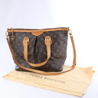 Louis Vuitton Palermo PM Monogram Bolso de mano 2 vías en Marrón M40145