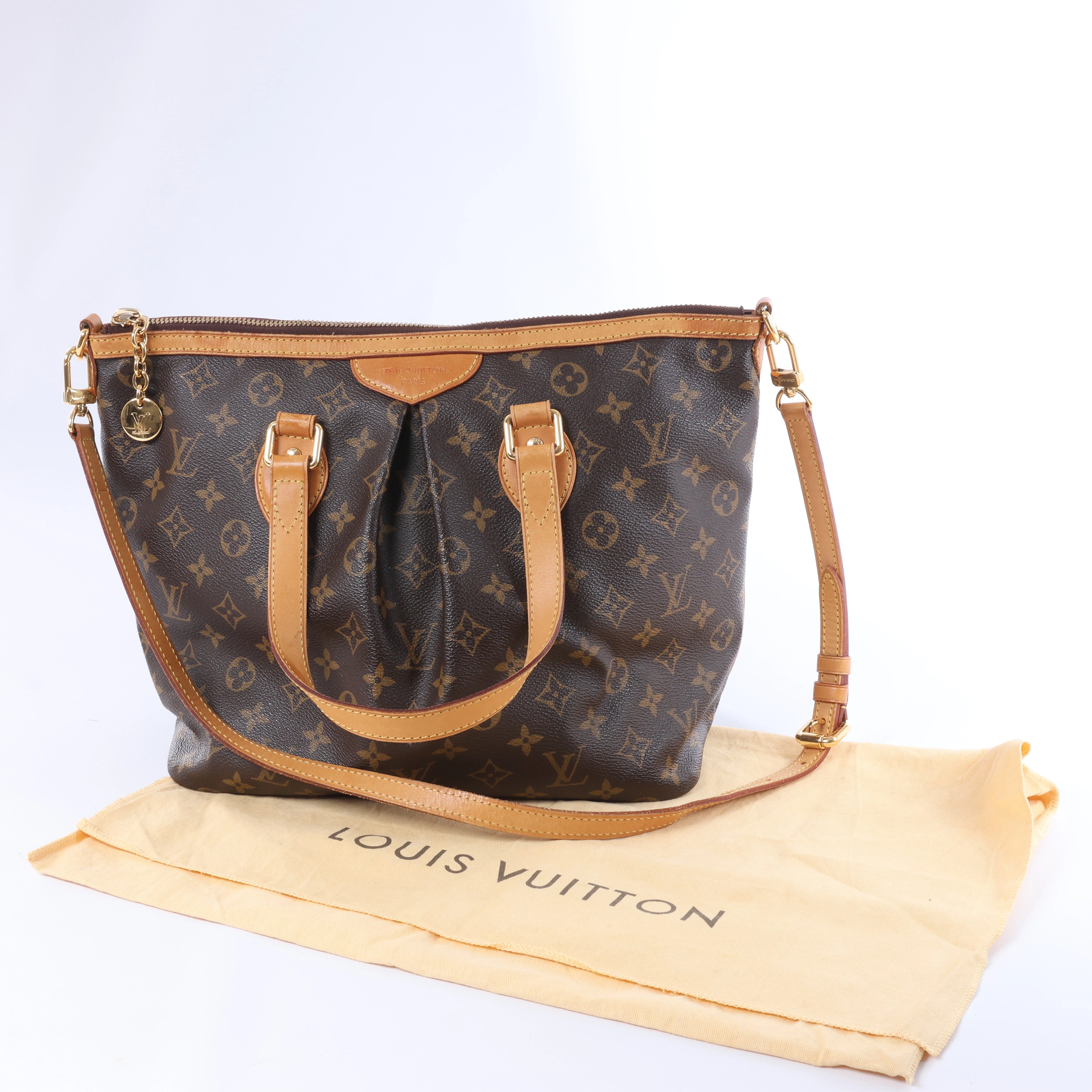 Louis Vuitton Palermo PM Monogram Bolso de mano 2 vías en Marrón M40145
