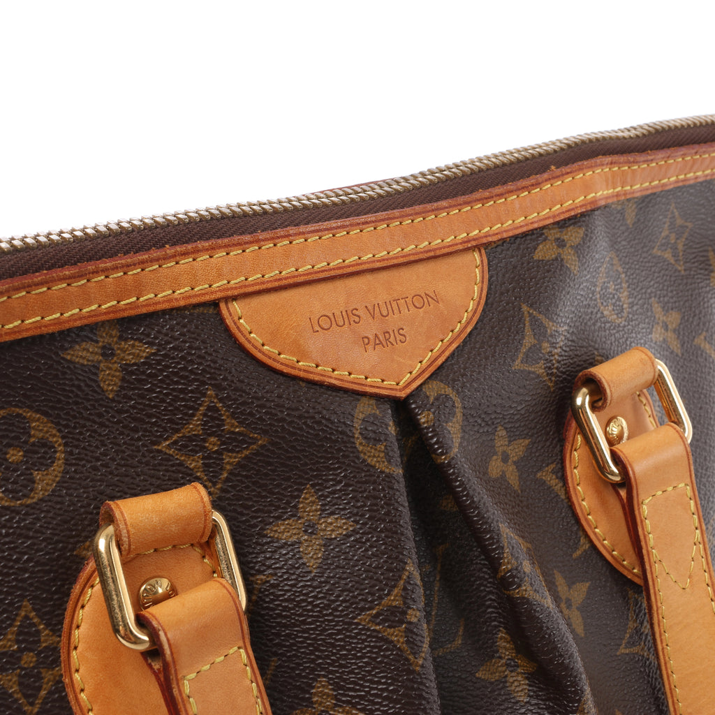 Louis Vuitton Palermo PM Monogram Bolso de mano 2 vías en Marrón M40145
