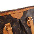 Louis Vuitton Palermo PM Monogram Bolso de mano 2 vías en Marrón M40145