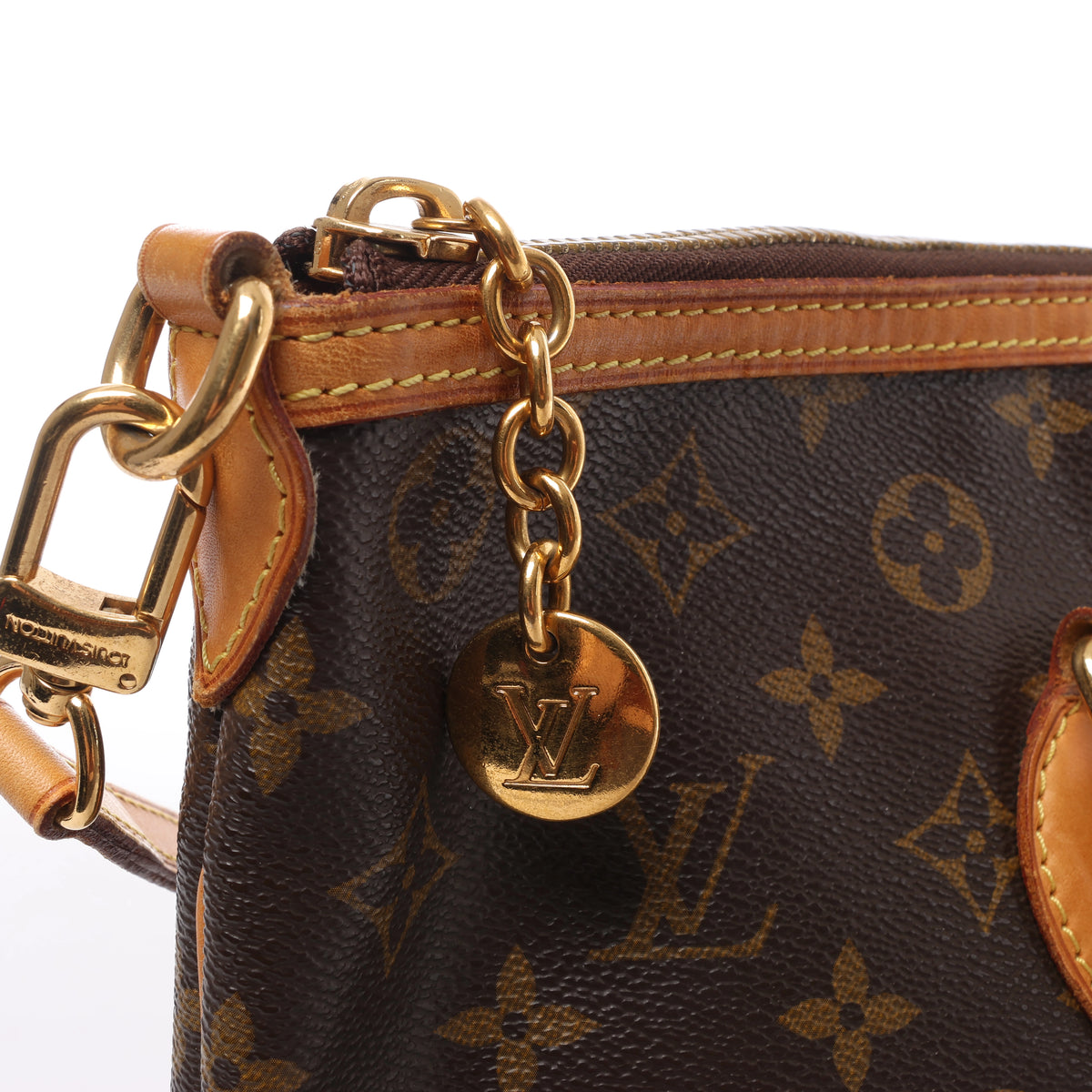 Louis Vuitton Palermo PM Monogram Bolso de mano 2 vías en Marrón M40145