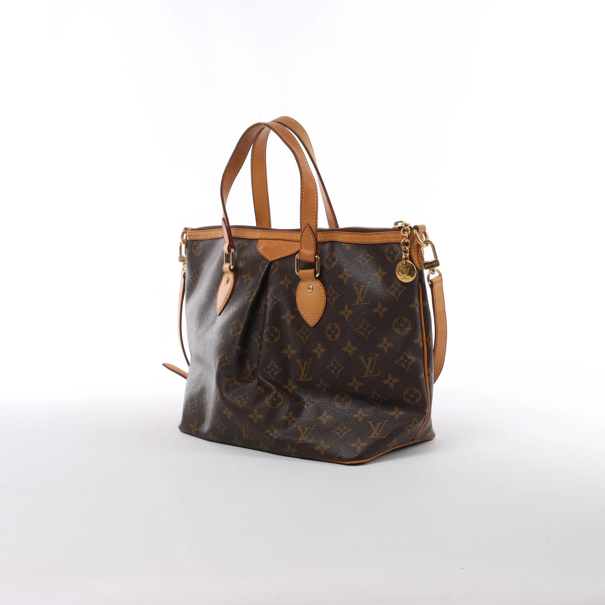 Louis Vuitton Palermo PM Monogram Bolso de mano 2 vías en Marrón M40145