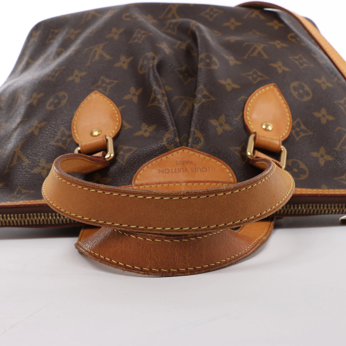 Louis Vuitton Palermo PM Monogram Bolso de mano 2 vías en Marrón M40145