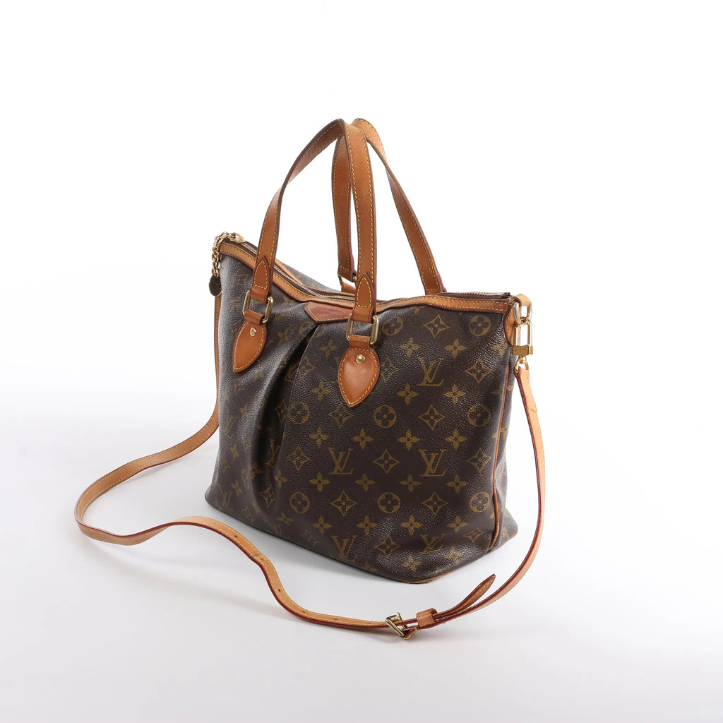 Louis Vuitton Palermo PM Monogram 2Way Handbag in Brown M40145