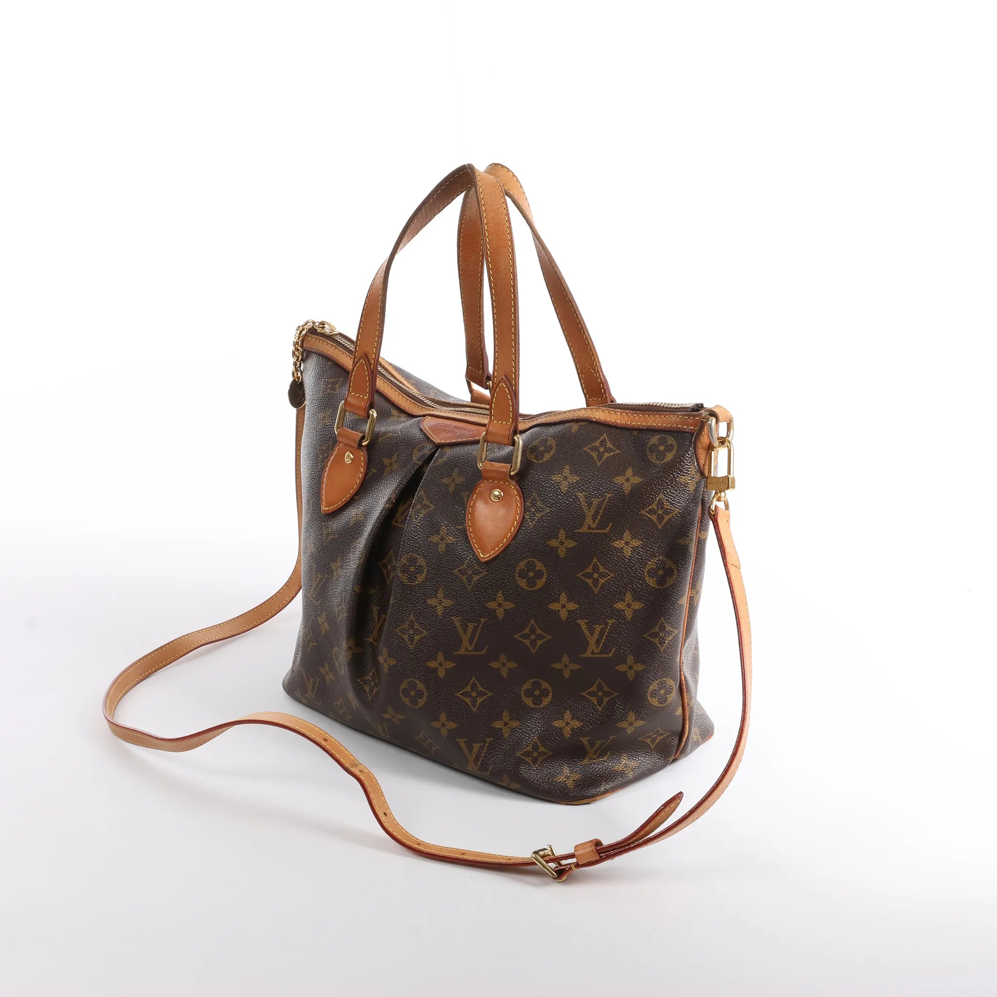 Louis Vuitton Palermo PM Monogram 2Way Handbag in Brown M40145