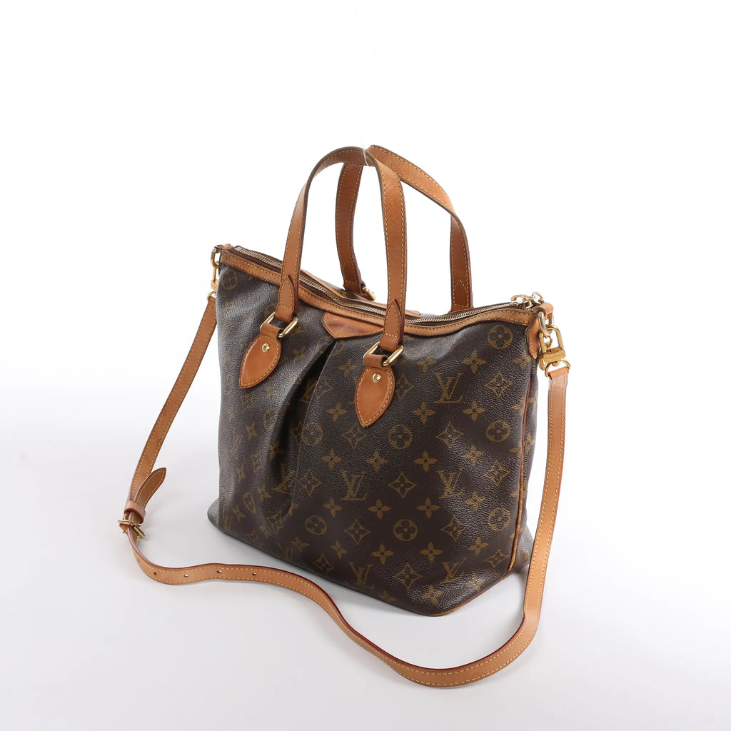 Louis Vuitton Palermo PM Monogram 2Way Handbag in Brown M40145