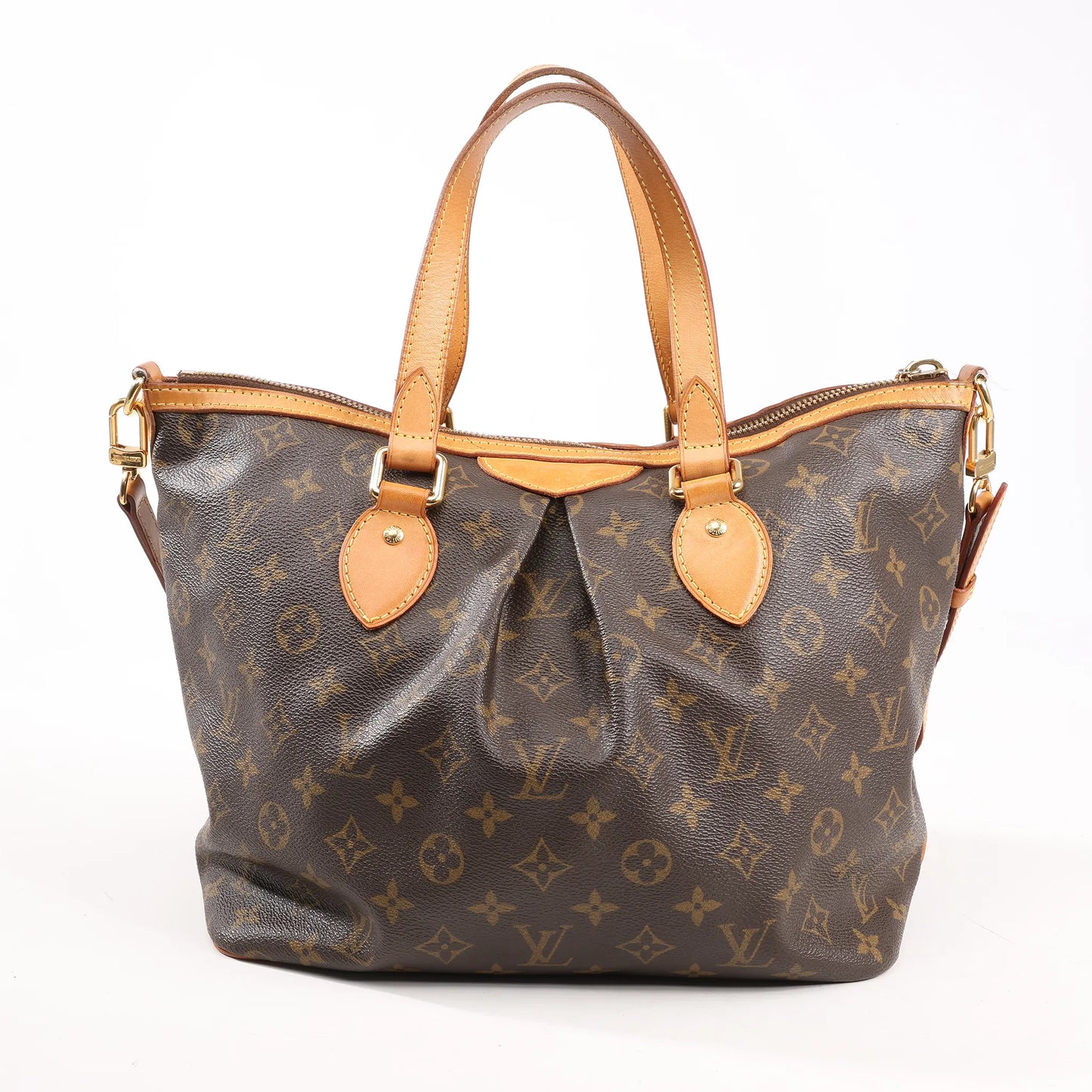 Louis Vuitton Monogram Palermo PM 2Way Handbag in Brown M40145