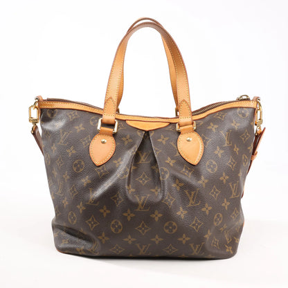 Louis Vuitton Monogram Palermo PM 2Way Handbag in Brown M40145
