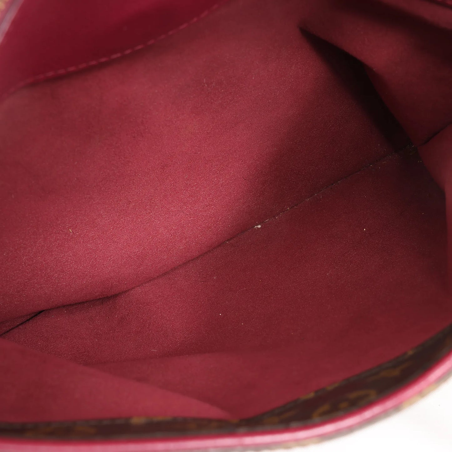 Louis Vuitton Pallas MM Monogram 2Way Handbag in Brown x Burgundy M40906