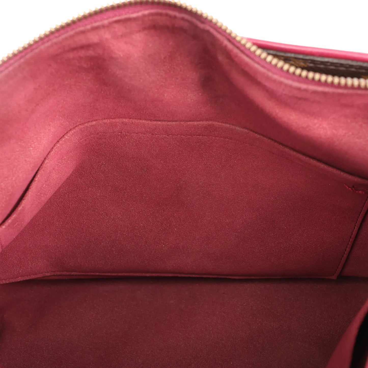 Louis Vuitton Pallas MM Monogram 2Way Handbag in Brown x Burgundy M40906