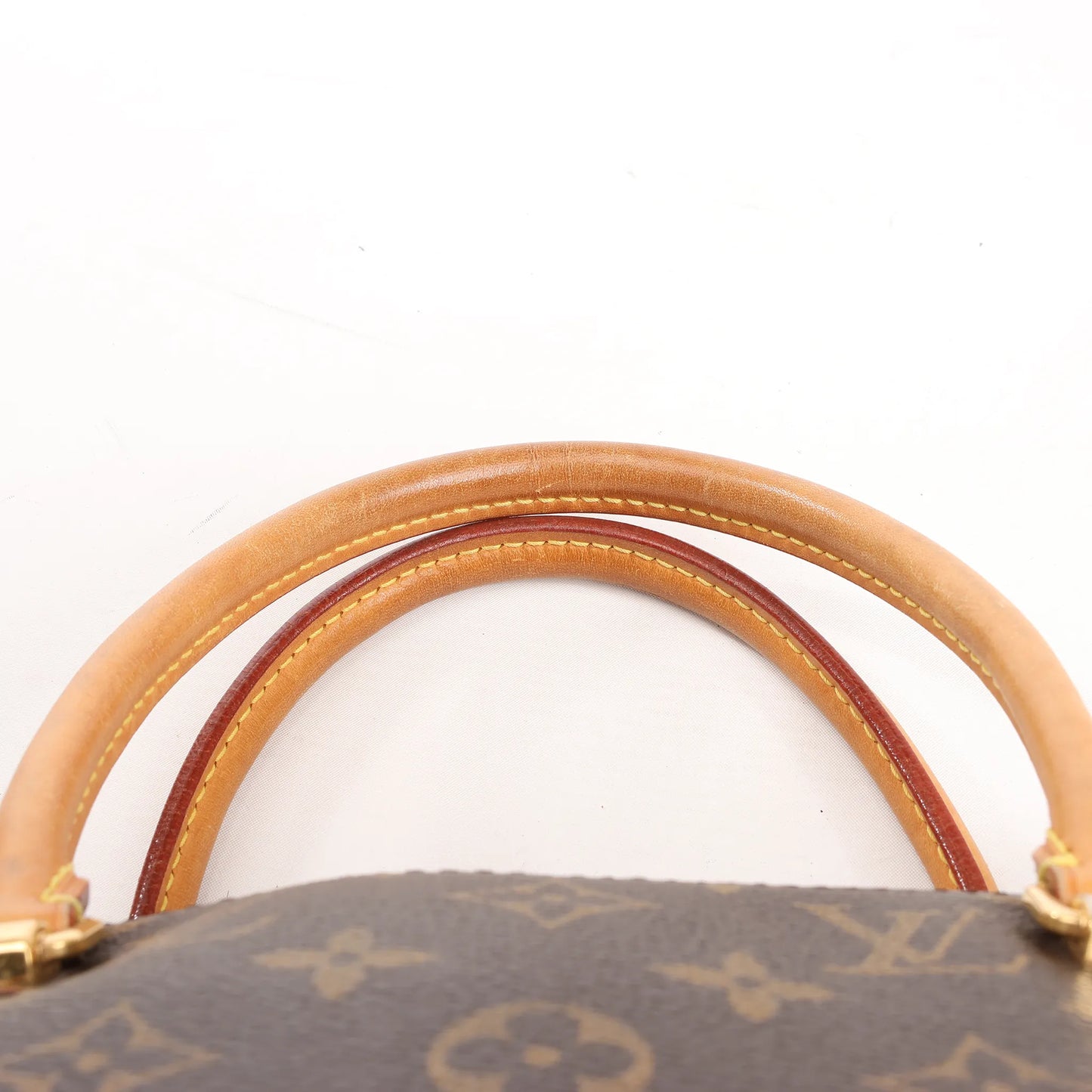 Louis Vuitton Monogram Pallas MM 2Way Handbag in Brown x Red M40906