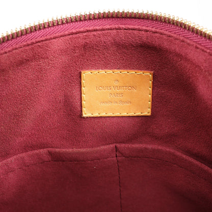 Louis Vuitton Monogram Pallas MM 2Way Handbag in Brown x Red M40906