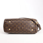 Louis Vuitton Pallas MM Monogram 2Way Handbag in Brown x Red M41175