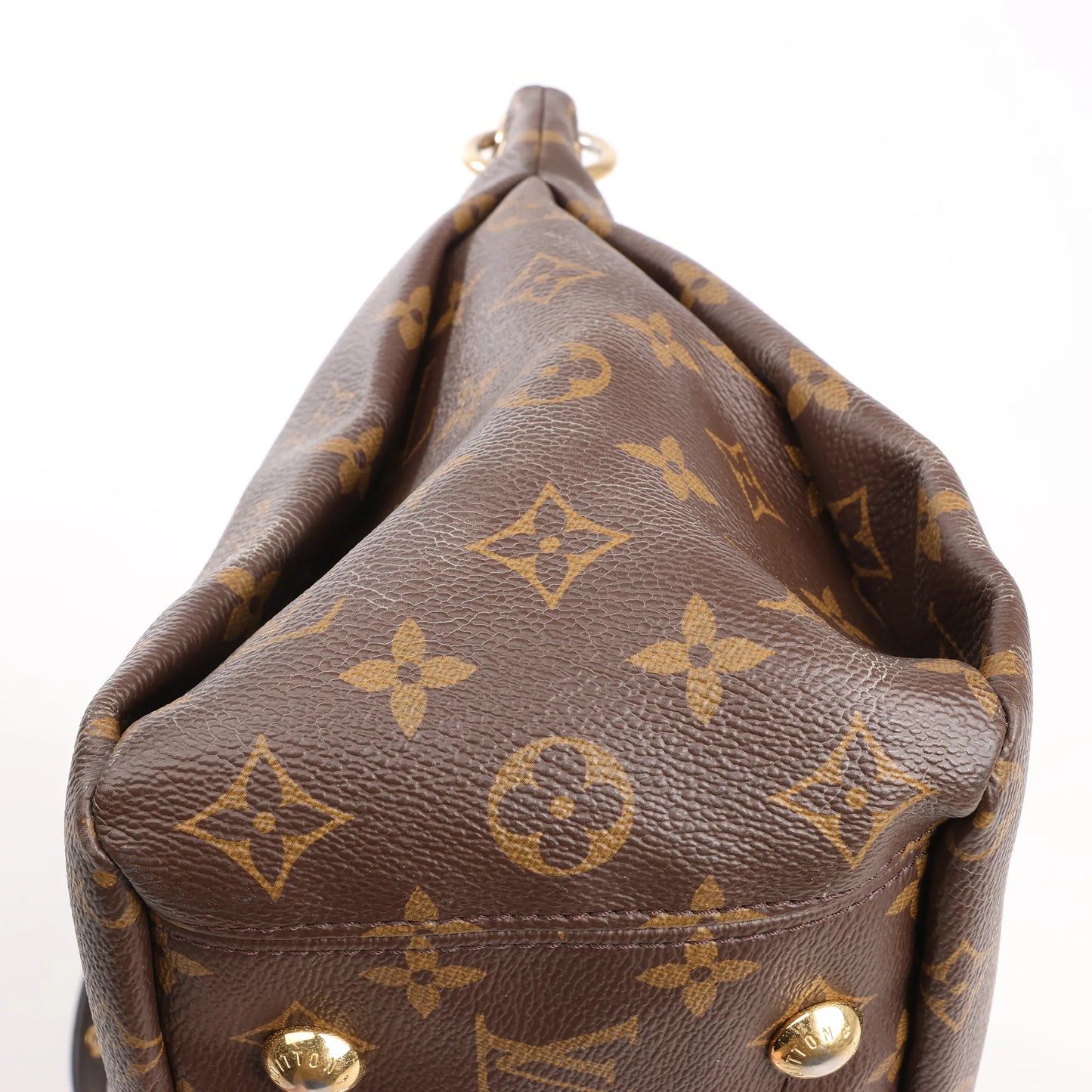 Louis Vuitton Pallas MM Monogram 2Way Handbag in Brown x Red M41175