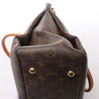 Louis Vuitton Pallas Monogram Canvas 2Way Handbag in Brown x Red M41175