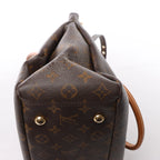 Louis Vuitton Pallas Monogram Canvas 2Way Handbag in Brown x Red M41175