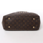 Louis Vuitton Pallas Monogram Canvas 2Way Handbag in Brown x Red M41175