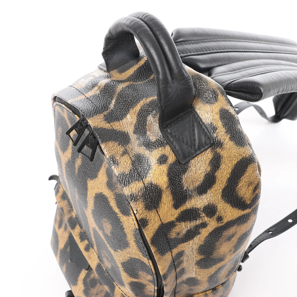 Louis Vuitton Palm Springs PM Animal Print Backpack in Brown x Black M52020