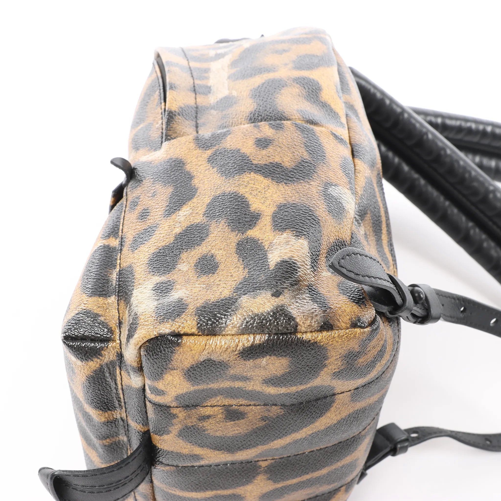 Louis Vuitton Palm Springs PM Animal Print Backpack in Brown x Black M52020