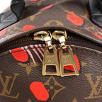 Louis Vuitton Palm Springs Monogram Jungle Dots PM Backpack in Brown x Pink