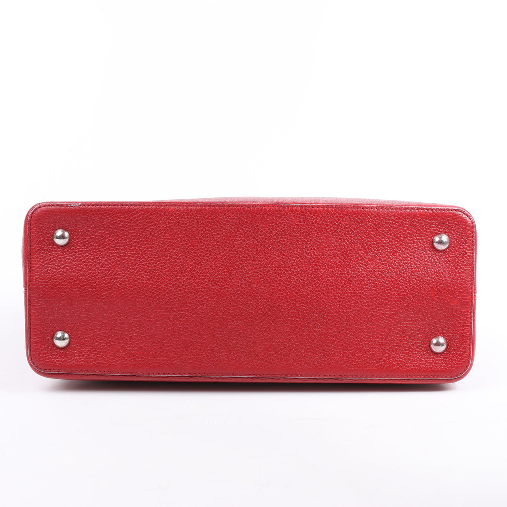 Bolso de mano Louis Vuitton Parnassea Capucines GM en rojo M48871