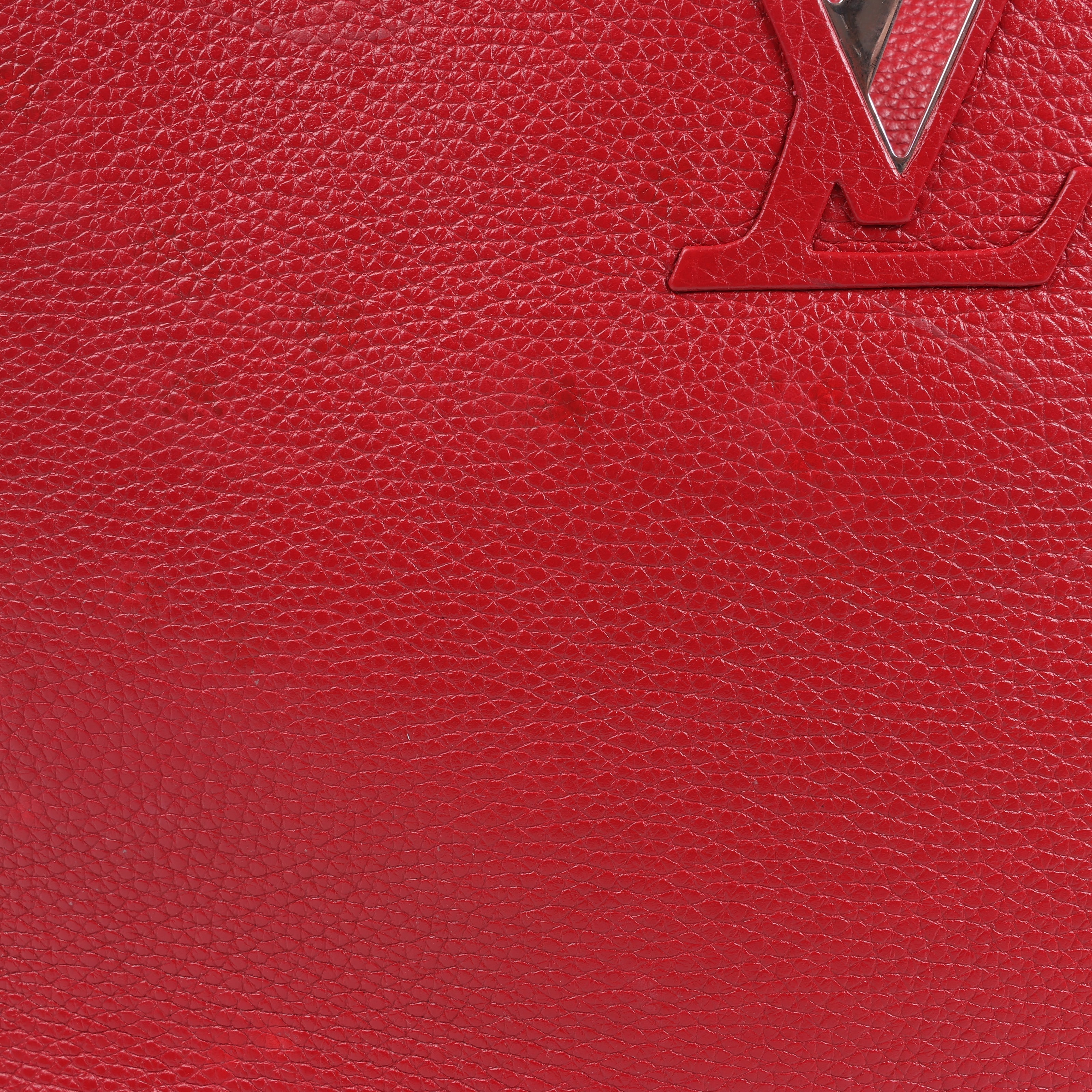 Bolso de mano Louis Vuitton Parnassea Capucines GM en rojo M48871