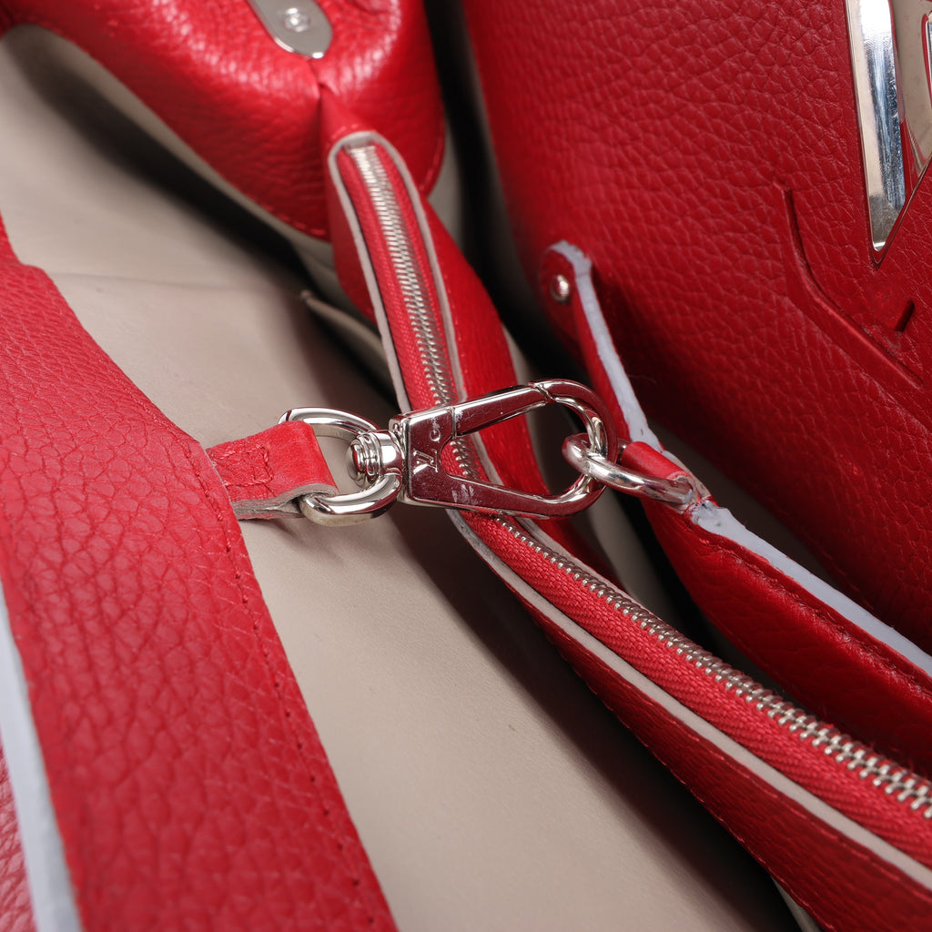 Bolso de mano Louis Vuitton Parnassea Capucines GM en rojo M48871