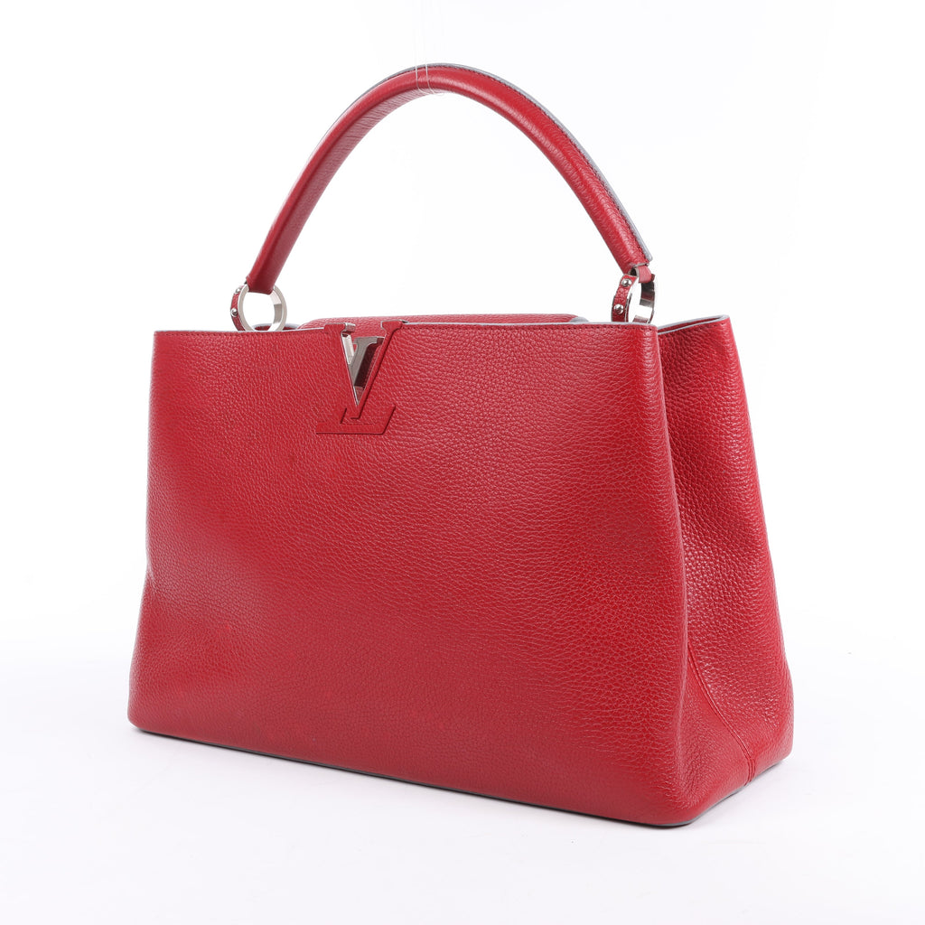 Bolso de mano Louis Vuitton Parnassea Capucines GM en rojo M48871