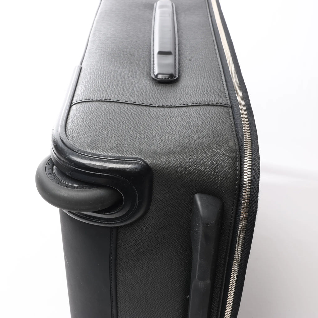 Louis Vuitton Pegase 55 Taiga Leather Travel Bag in Black M23312